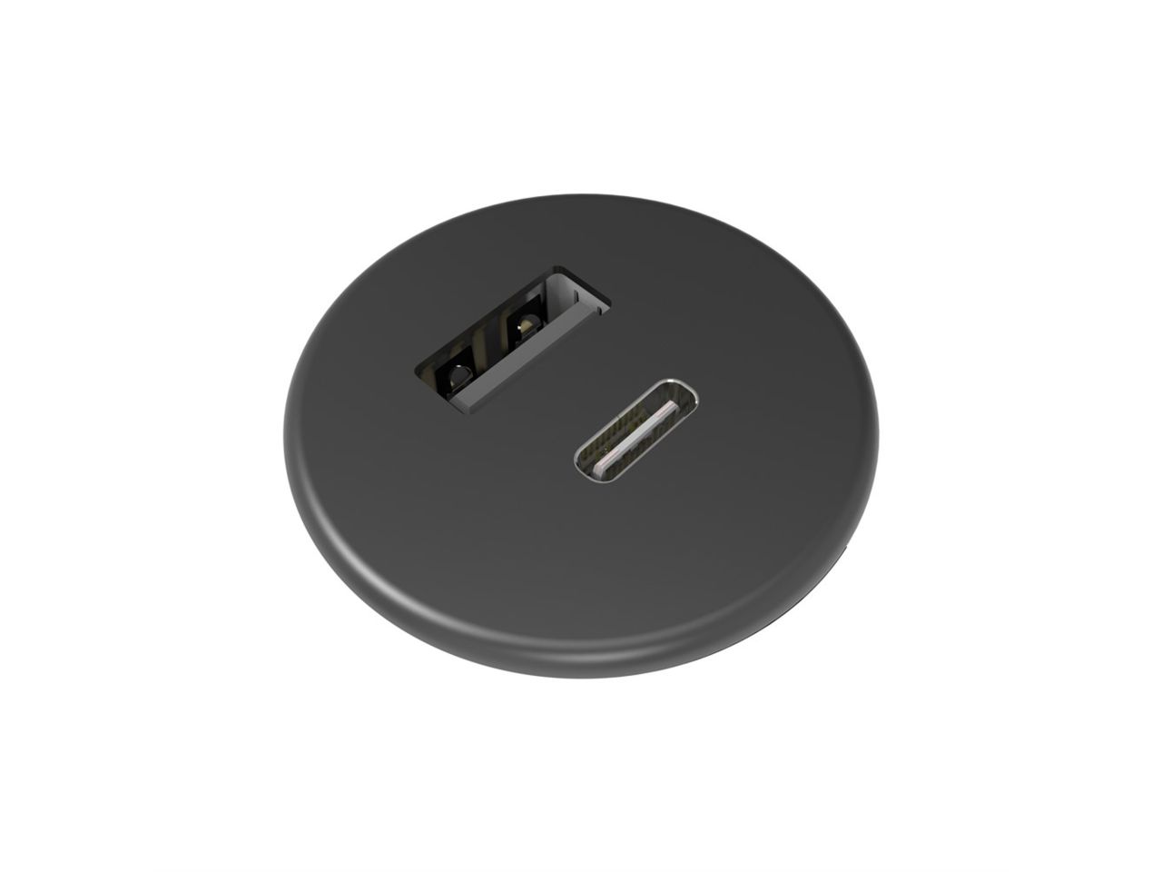 Powerdot micro oplader USB-A + USB-C 12W 1,5m RA