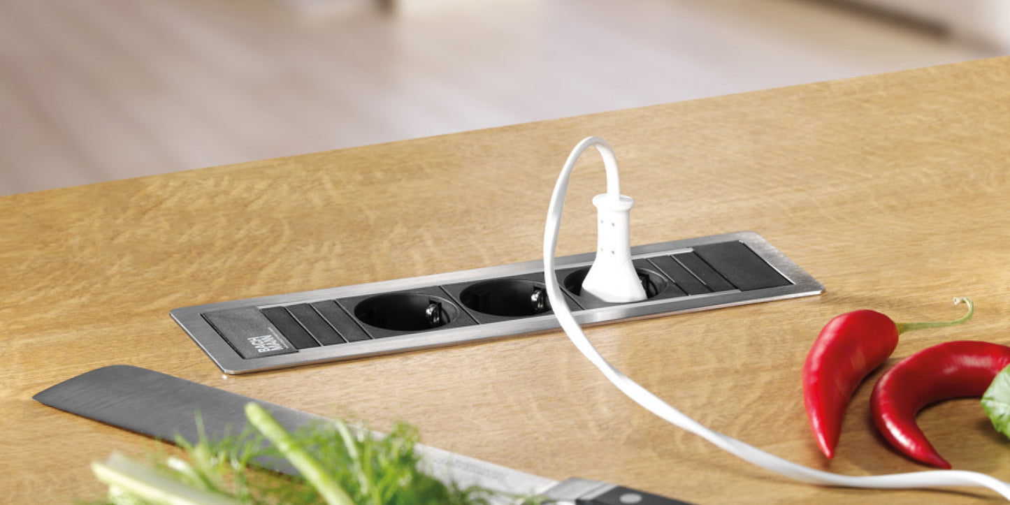 Power Frame Cover 2x230V+2xUSB 0,1m GST