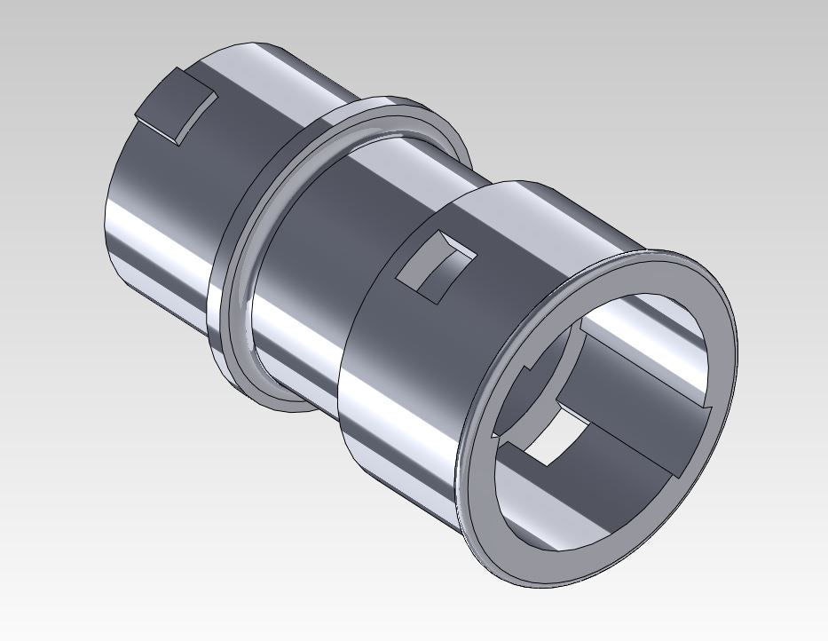 Stelpoot kunststof verlengingsbuis 50mm