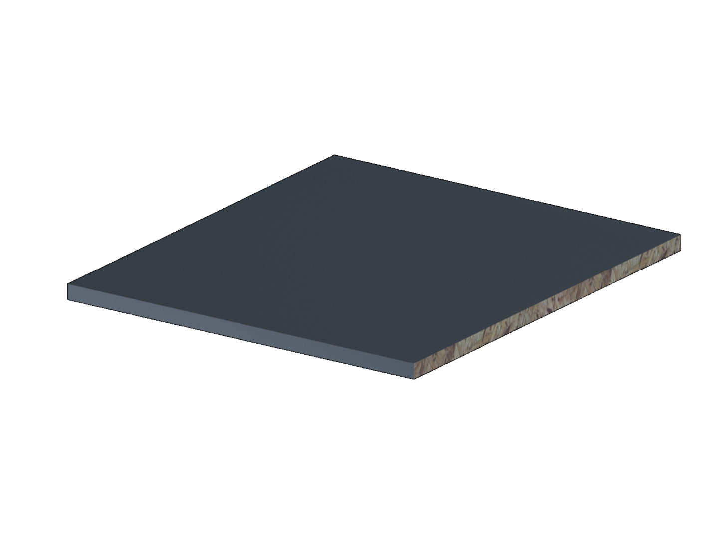 Legplank onder/staande kast 463x494 18mm