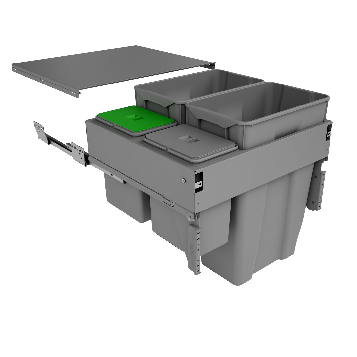 SIGE afvalsysteem 60B x 48H 30/30/7/7L excl. 500 geleiders