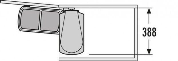 Duo afvalsysteem 2x8L