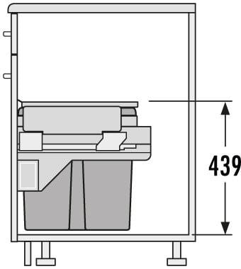 Euro Cargo S afvalsysteem 60B x 44H 30/13/13L incl. GRASS 450 geleiders