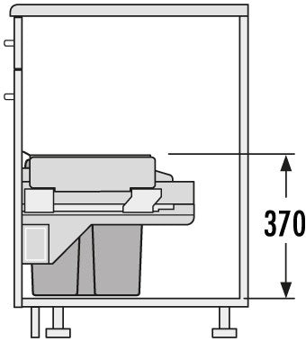 Cargo Soft afvalsysteem 60B x 37H 20/10/10L incl. 450 geleiders