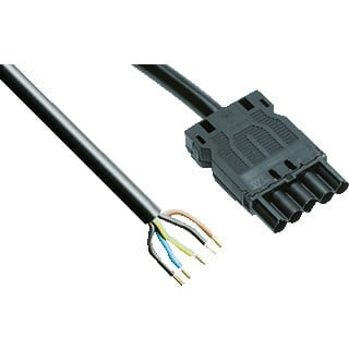 Wieland aansluitkabel 18i5 male vrije kabel 1.5MM 2M