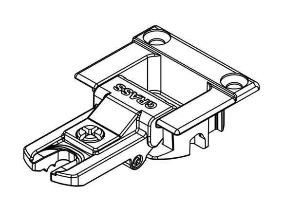 Tiomos klepscharnier T12 arm 90°