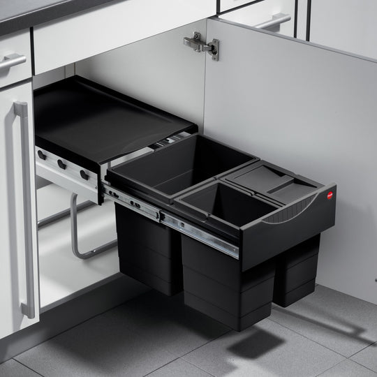 Raumspar Tandem afvalsysteem 18/8/8L incl. 470 geleiders