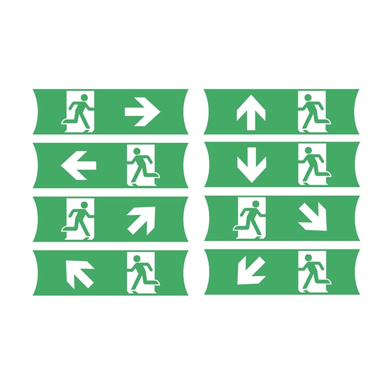 Bulkhead noodverlichting AT + pictogrammen