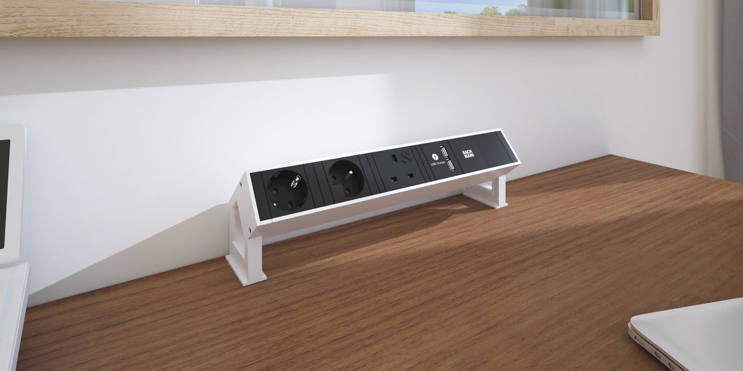 Desk 2 1x230V + 1xUSB 0,2m GST