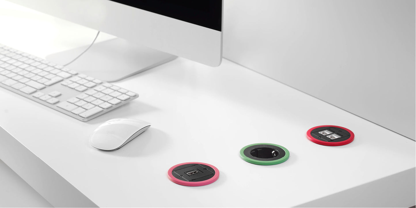 Pix 1x230V - 2m RA ›56 rvs+zwart+wit