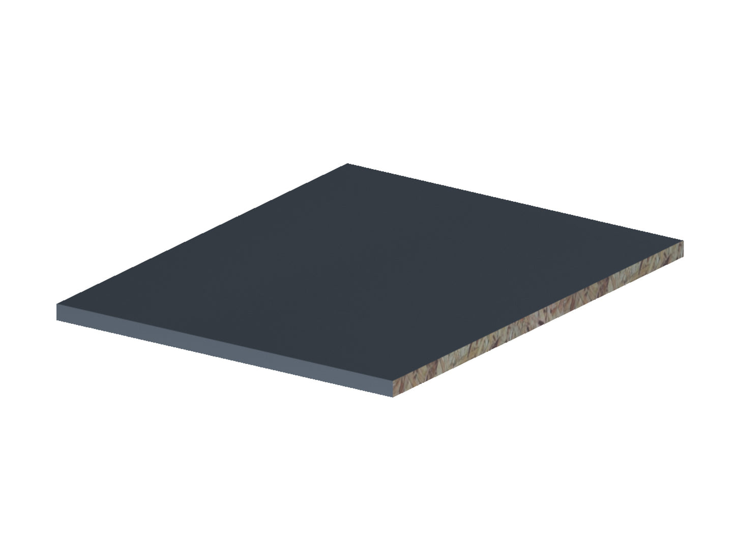 Legplank onder/staande kast 413x494 18mm