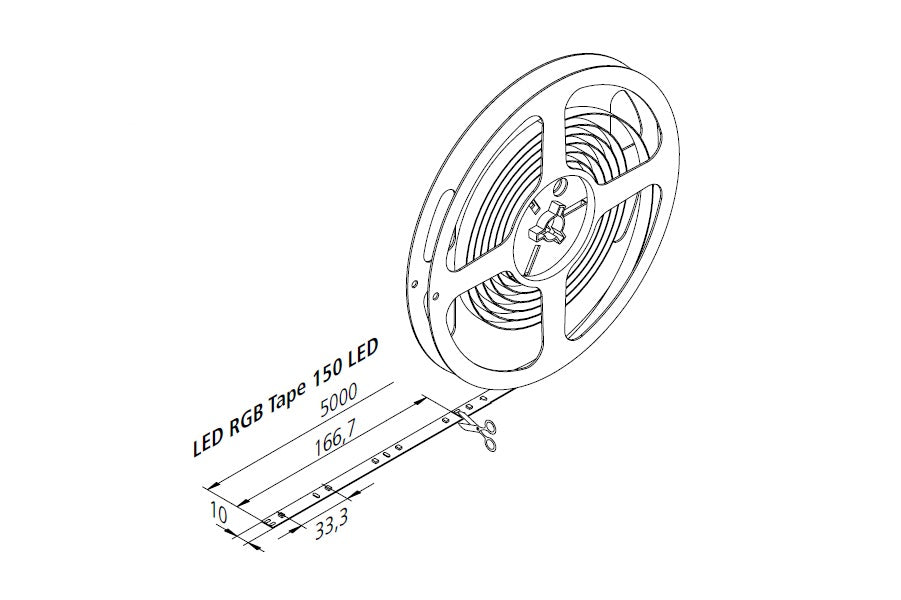 LED RGB Tape 5m 150 LED 35W